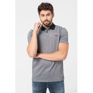 Tricou polo regular fit din pique Peoxford