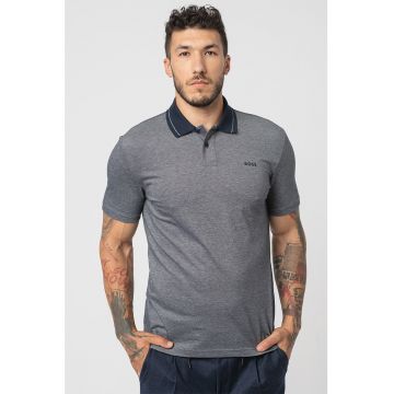 Tricou polo regular fit din pique Peoxford