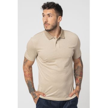 Tricou polo regular fit din pique Peoxford