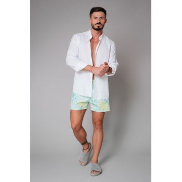 Bermude de baie cu model tropical