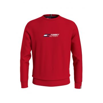 Bluza cu logo pe piept - pentru fitness