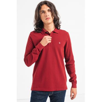 Bluza polo de bumbac cu logo