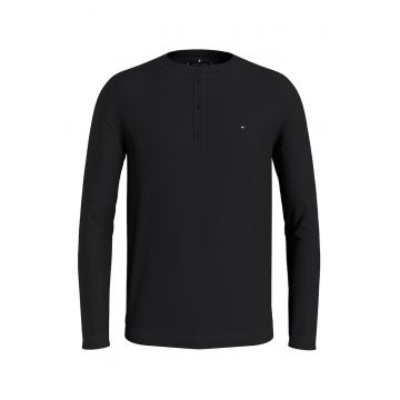 Bluza slim fit cu fenta cu nasturi