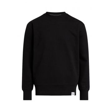Bluza sport cu decolteu la baza gatului si garnituri striate