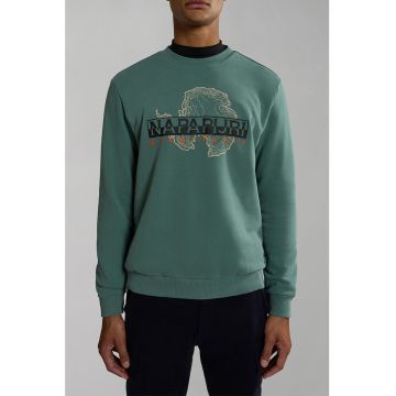 Bluza sport cu decolteu la baza gatului si logo B-Iceberg