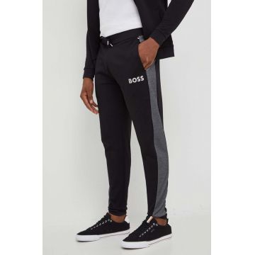 BOSS pantaloni de lounge culoarea negru, modelator