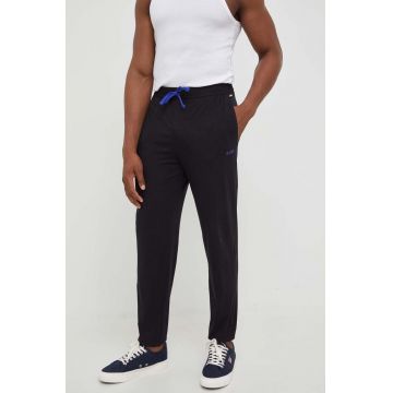 BOSS pantaloni de lounge culoarea negru, neted