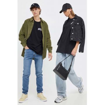 Dickies tricou din bumbac culoarea negru, cu imprimeu