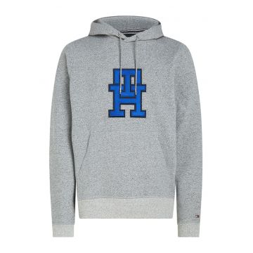 Hanorac regular fit cu monograma brodata