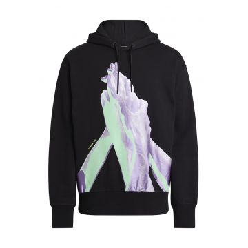 Hanorac relaxed fit cu imprimeu