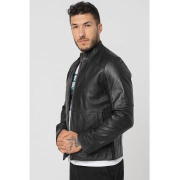 Jacheta biker din piele
