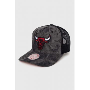 Mitchell&Ness sapca CHICAGO BULLS culoarea gri, cu imprimeu