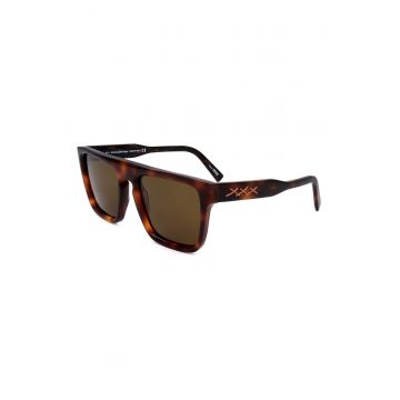 Ochelari de soare patrati cu aspect tortoise