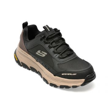 Pantofi SKECHERS negri, D LUX TREKKER, din piele ecologica