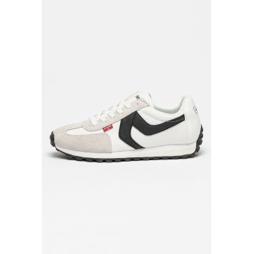 Pantofi sport cu garnituri de piele intoarsa Pantofi sport cu garnituri de piele intoarsa