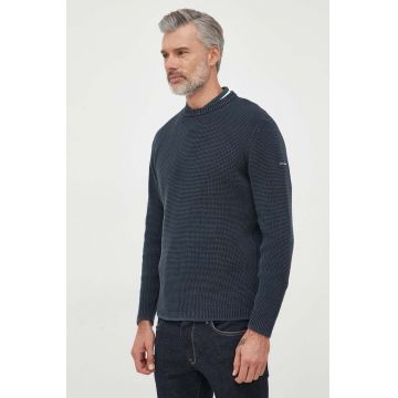 Pepe Jeans pulover de bumbac DEAN culoarea albastru marin
