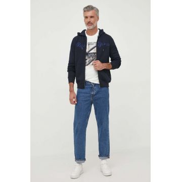 Pepe Jeans tricou din bumbac WILBUR culoarea bej, cu imprimeu