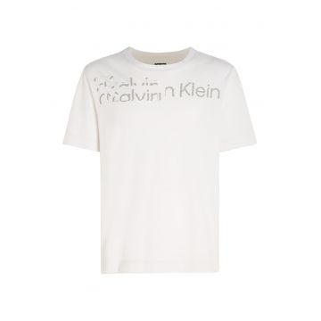 Tricou cu imprimeu logo - pentru fitness