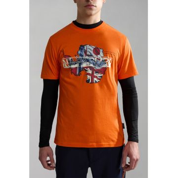 Tricou de bumbac cu logo Gorfou