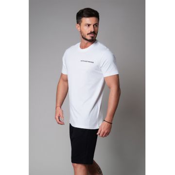 Tricou slim fit cu logo
