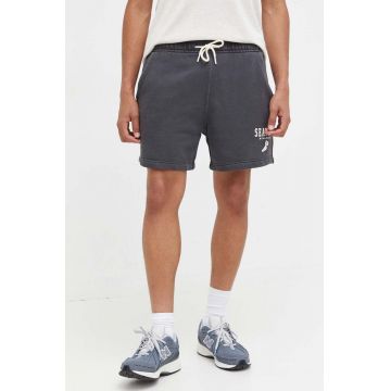 Abercrombie & Fitch pantaloni scurti barbati, culoarea gri