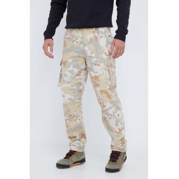 adidas Originals pantaloni barbati, culoarea bej, drept