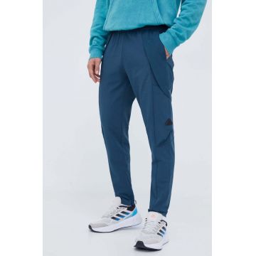 adidas pantaloni barbati, culoarea turcoaz, mulata