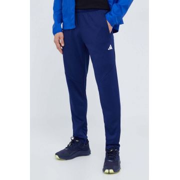 adidas Performance pantaloni de antrenament Game and Go culoarea albastru marin, neted