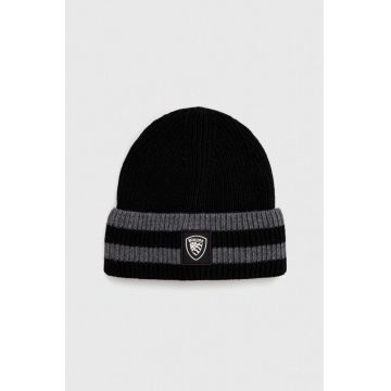 Blauer caciula din amestec de lana culoarea negru Blauer caciula din amestec de lana culoarea negru