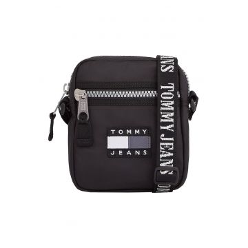 Geanta crossbody cu logo Heritage