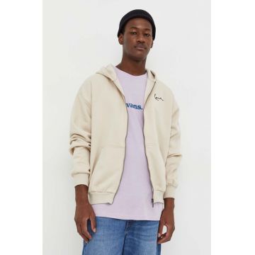 Karl Kani bluza barbati, culoarea bej, neted