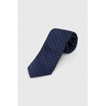Michael Kors cravata de matase culoarea albastru marin