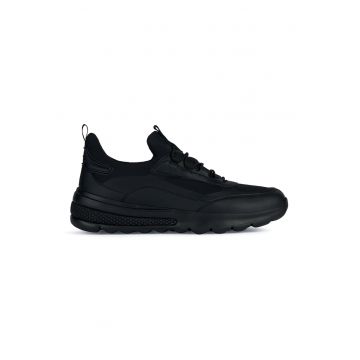 Pantofi sport de piele cu garnituri textile