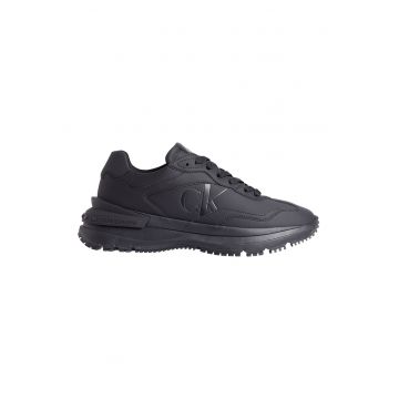 Pantofi sport de piele cu insertii sintetice