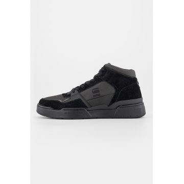 Pantofi sport mid-cut cu insertii de piele intoarsa Attac