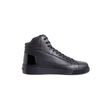 Pantofi sport mid-high uni de piele