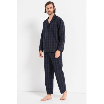 Pijama de bumbac cu model in carouri