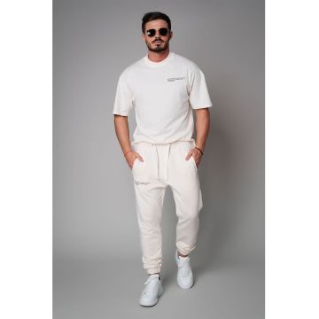 Set de tricou si pantaloni sport din bumbac