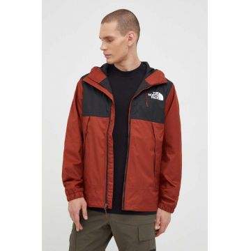 The North Face geaca barbati, culoarea maro, de tranzitie