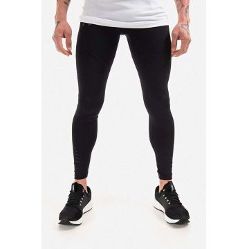 Under Armour colanți Speedpocket Tight barbati, culoarea negru, neted 1361489-001