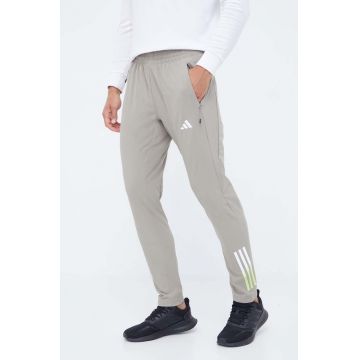 adidas Performance pantaloni de antrenament Train Icons culoarea verde, cu imprimeu