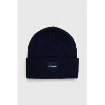 Columbia căciulă City Trek Heavyweight Beanie culoarea bleumarin, din tricot gros 1911251