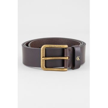 Curea de piele cu logo discret