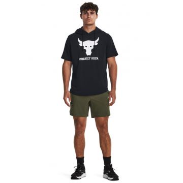 Hanorac din material terry cu imprimeu pentru fitness Rock