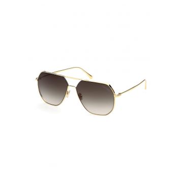 Ochelari de soare aviator cu rama metalica