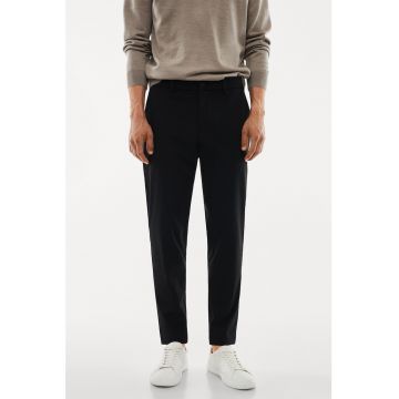 Pantaloni slim fit crop din material elastic Bologna