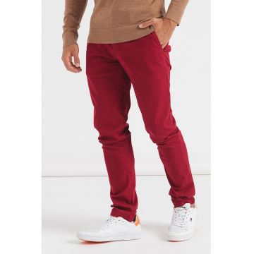 Pantaloni chino slim fit din amestec de bumbac organic Bleecker