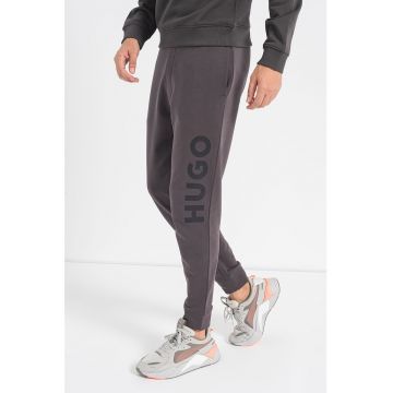 Pantaloni sport de bumbac cu imprimeu logo Dutschi