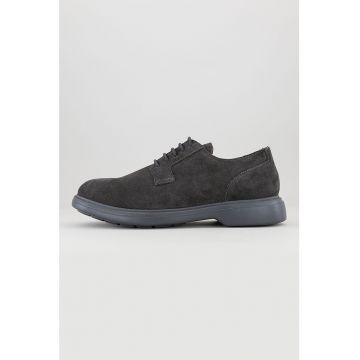 Pantofi derby de piele intoarsa