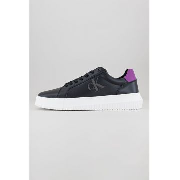 Pantofi sport de piele cu imprimeu logo